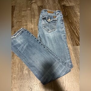 MISS ME WOMENS IRENE BOOTCUT JEANS SIZE 28 - MODEL JPD1001